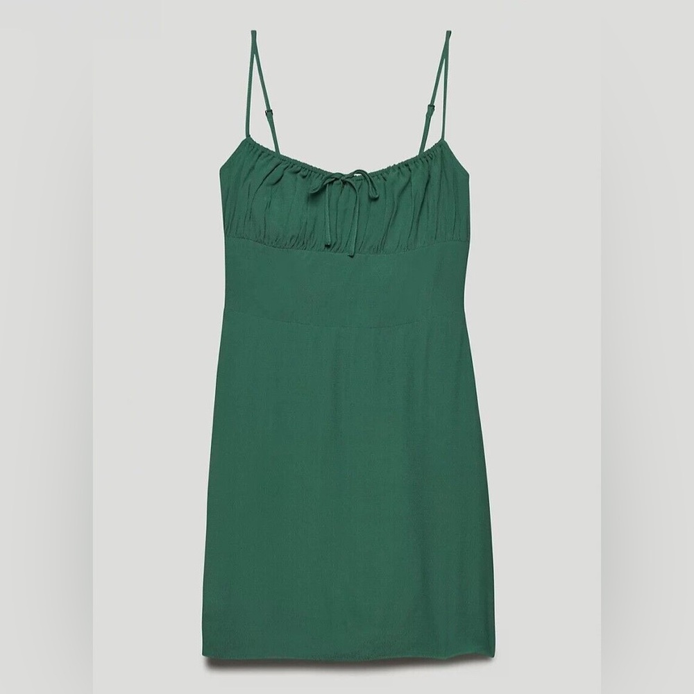 Aritzia Delilah Mini address in Dark Ivy Green